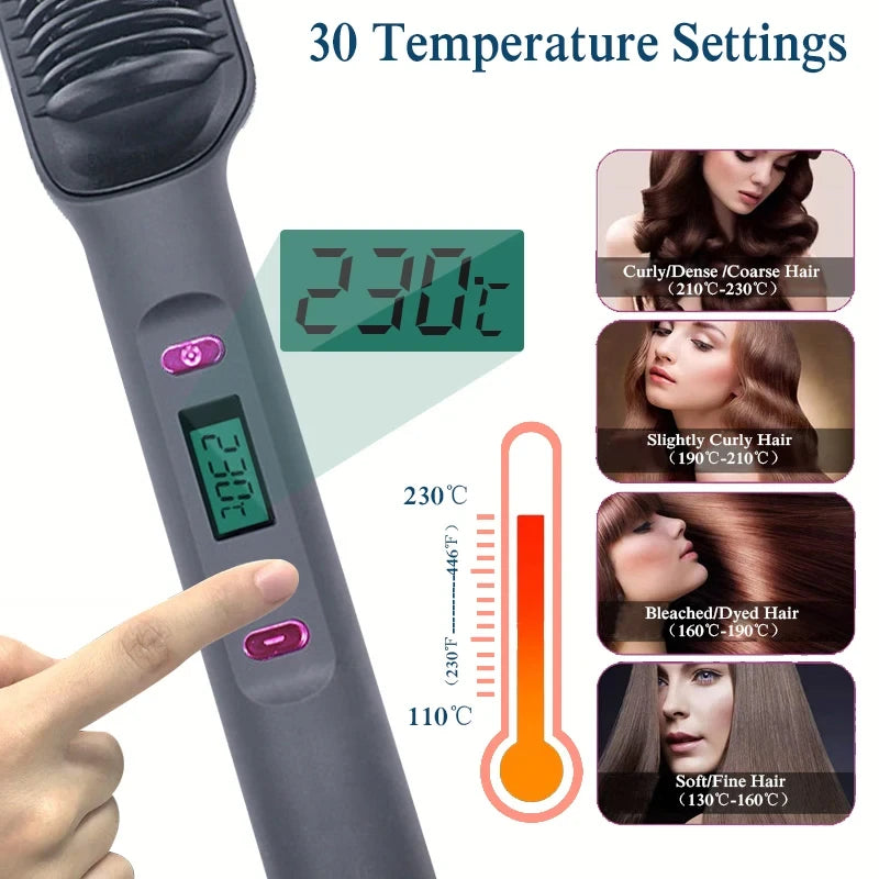 Multifunctional Hair Straightening Brush