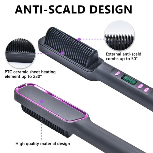 Multifunctional Hair Straightening Brush